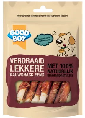 pdp-image-Good boy Verdraaid lekkere kauwsnack eend