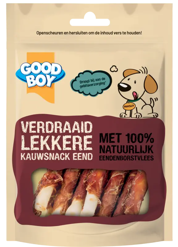 Good boy Verdraaid lekkere kauwsnack eend