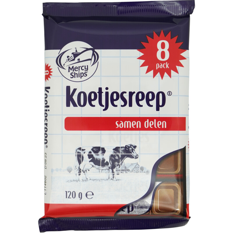 Een afbeelding van Koetjesreep Chocolade 8-pack