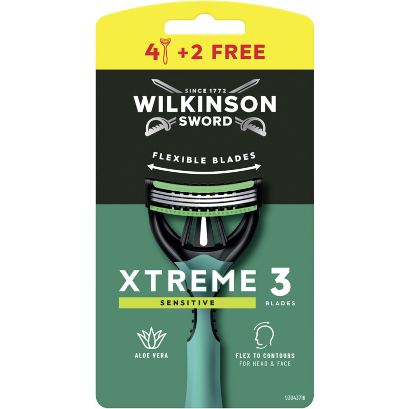 Een afbeelding van Wilkinson Xtreme3 sensitive scheermesjes