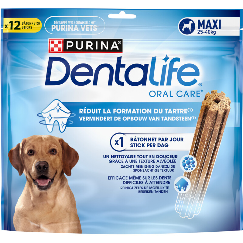 Een afbeelding van Purina ONE Dentalife maxi pack 12 maxi 25-40 kg bel