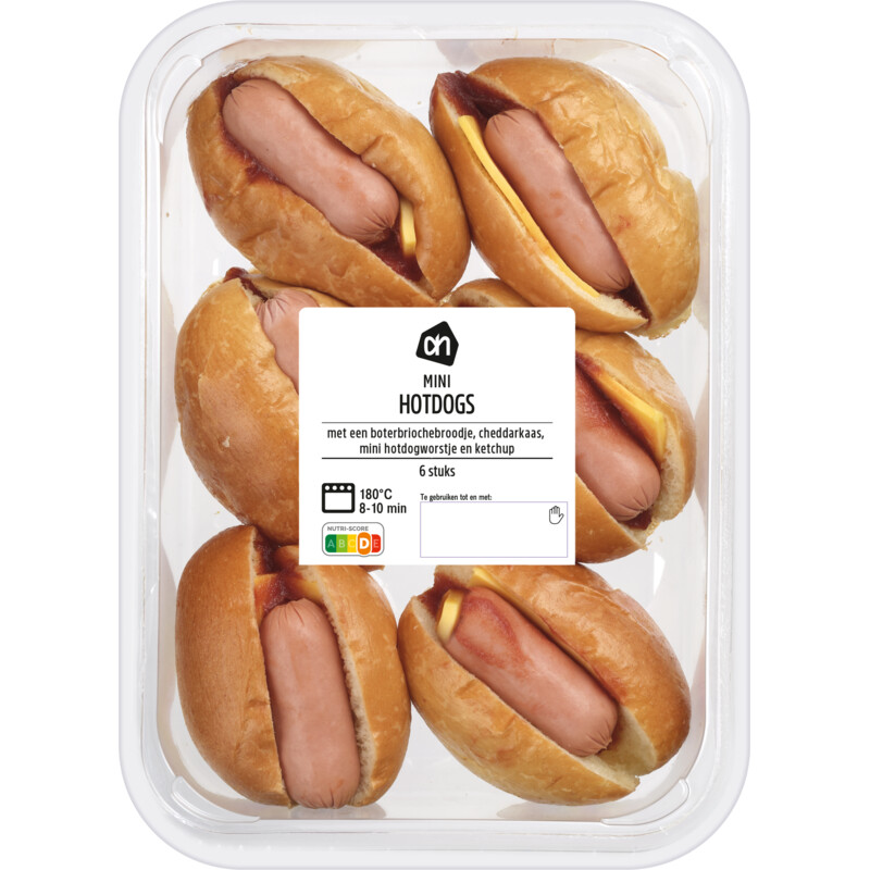 Een afbeelding van AH Mini hotdogs bel