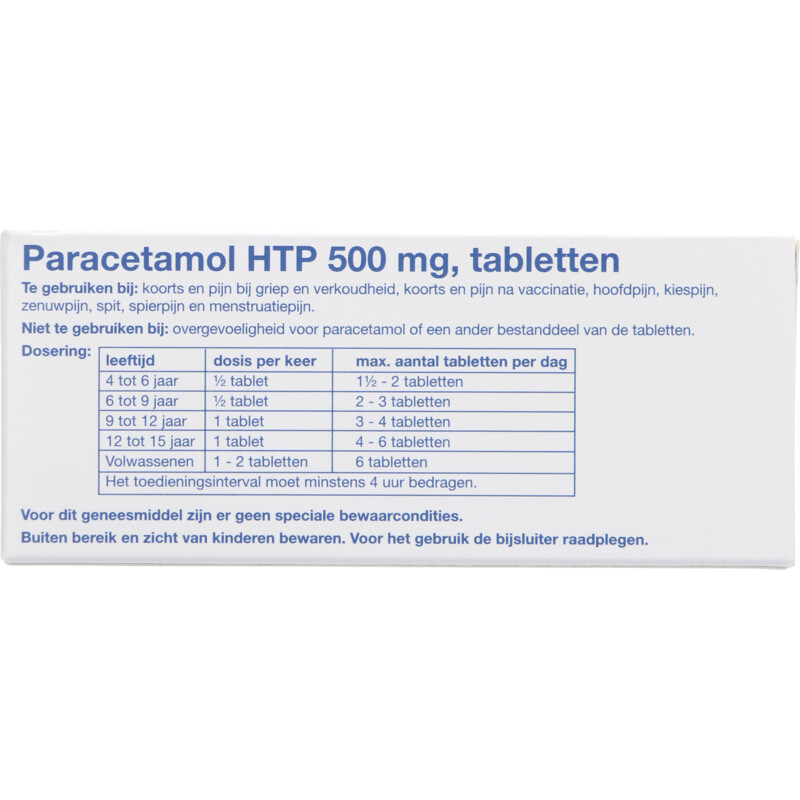 Een afbeelding van AH Paracetamol 500mg tabletten