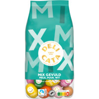 Een afbeelding van Delicata Paaseitjes mix gevuld melk, puur, wit