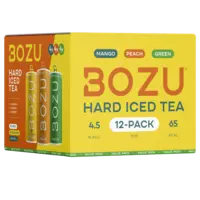 Bozu Hard iced tea peach mango green 12-pack