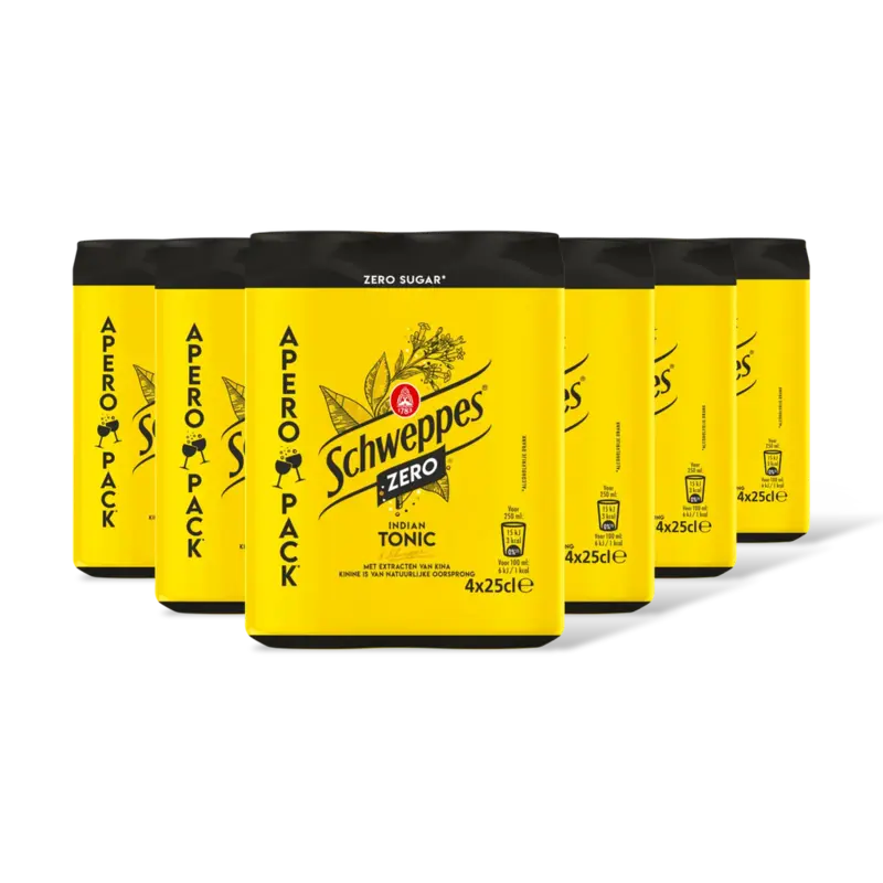 Schweppes Indian tonic zero 4-pack 6-pack