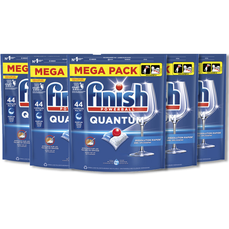Een afbeelding van Finish Quantum vaatwastabletten 5-pack