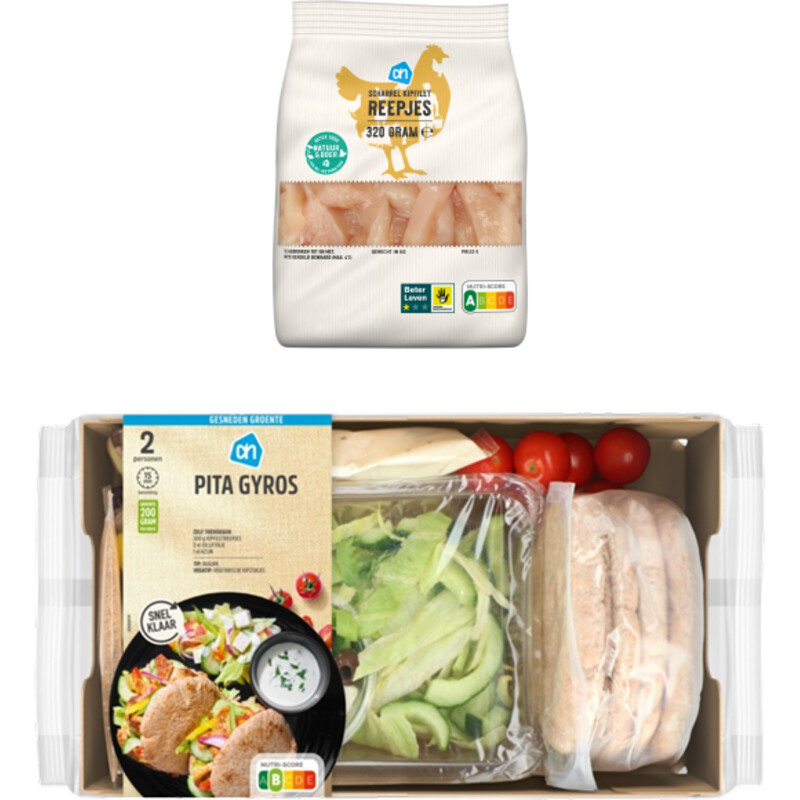 Een afbeelding van AH Gesneden Griekse Pita Gyros Verspakket