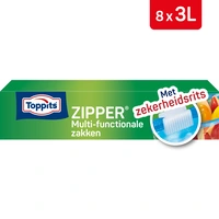 Toppits Zipper multi-functionele zakken 3 liter