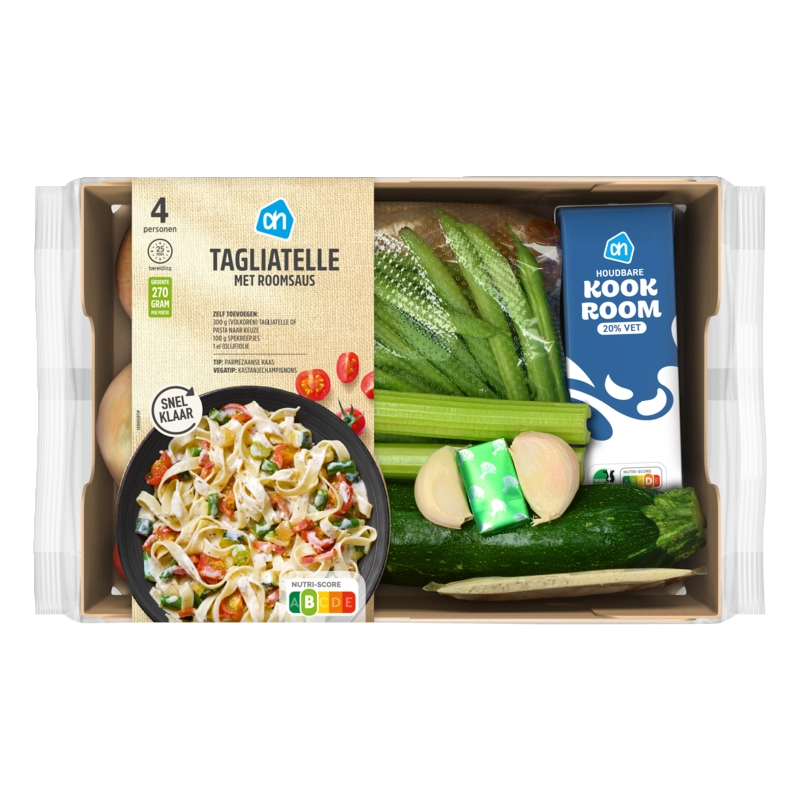 AH Tagliatelle met roomsaus verspakket