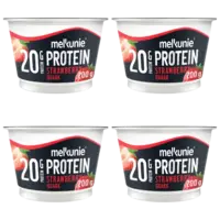 Melkunie Protein aardbei kwark 4-pack