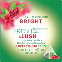 Een afbeelding van Lipton Raspberry & pomegranate green tea