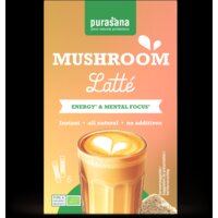 Een afbeelding van Purasana Mushroom latté oploskoffie