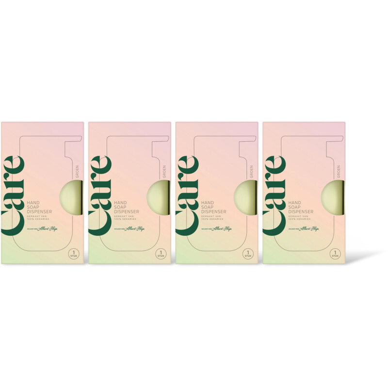 Care Hand soap dispenser groen 4-pack