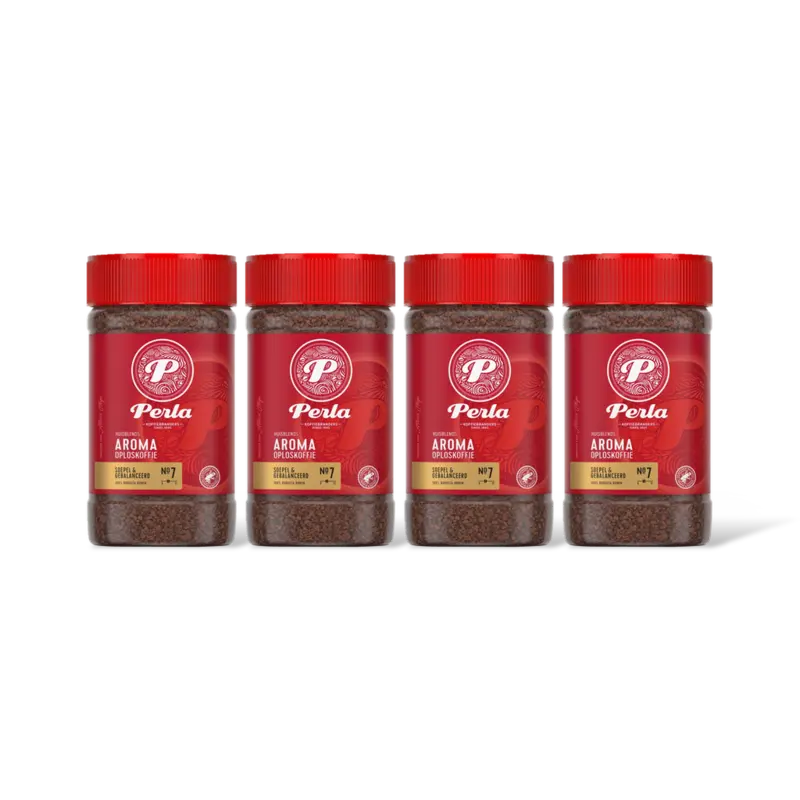 Perla Huisblends Aroma oploskoffie 4-pack