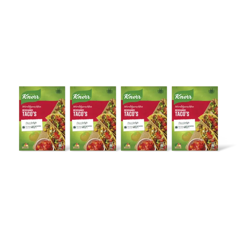 Knorr Wereldgerechten Mexicaanse taco's 4-pack