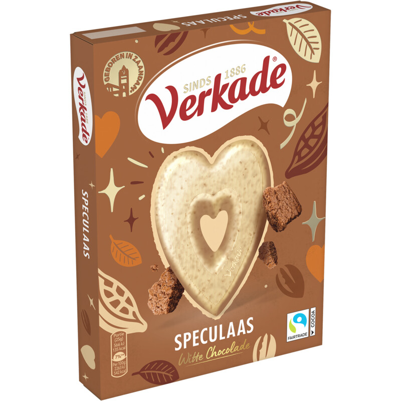 Een afbeelding van Verkade Hart wit speculaas