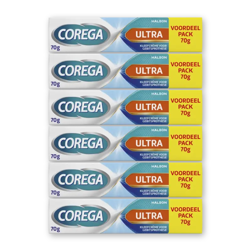 Corega Ultra kleefcreme gebitsprothese vrdl 6pk