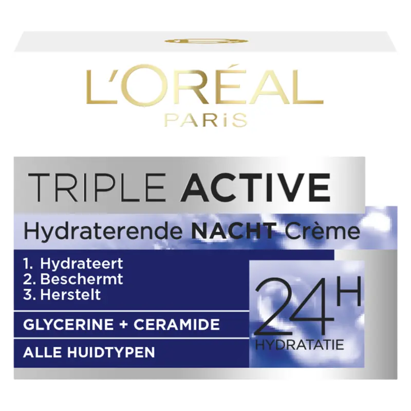L'Oreal Nachtcreme Triple Active Hydraterend