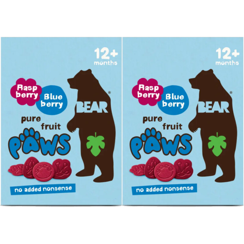 Fruit mini's blauwe bes framboos 2-pack