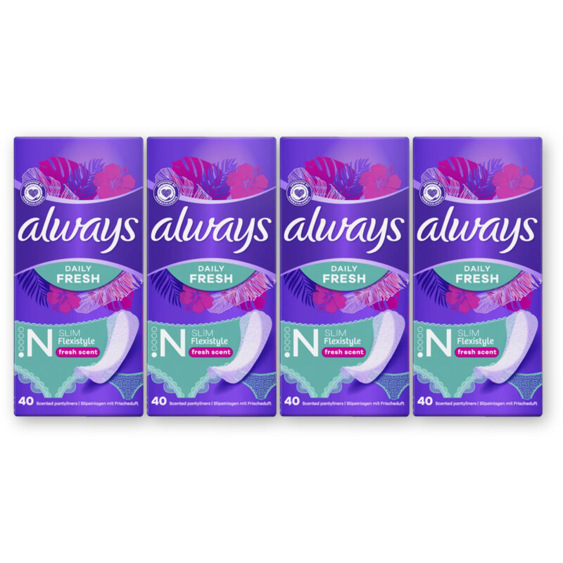 Always Fresh slim flexistyl inlegkruisje 4-pack
