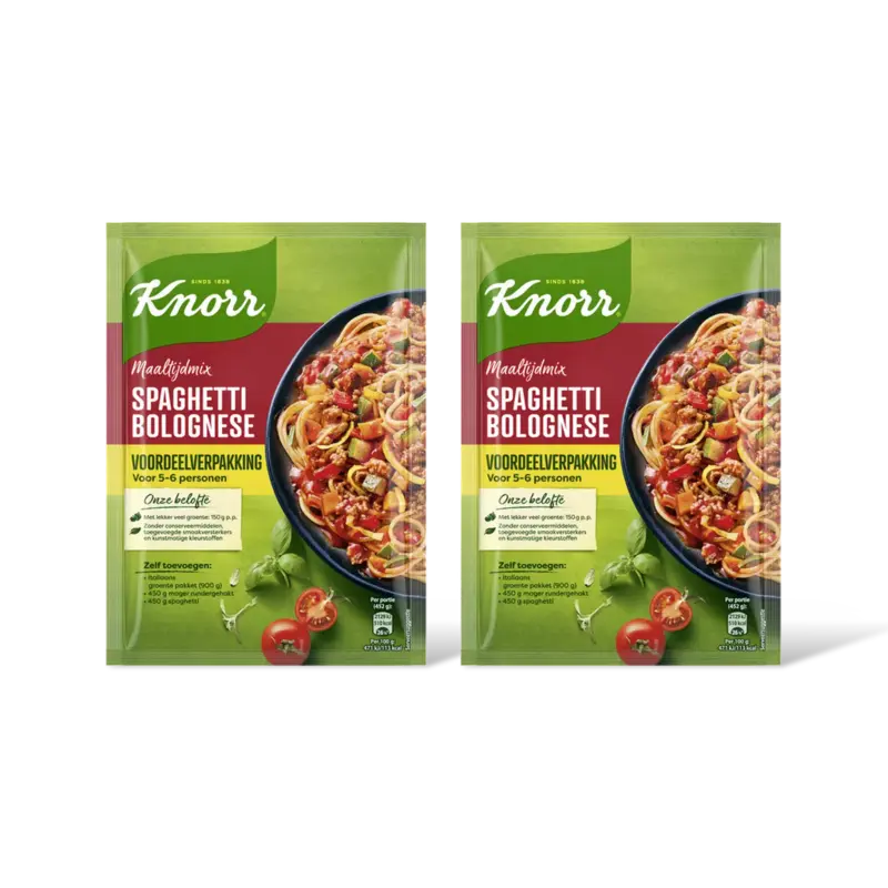 Knorr Maaltijdmix spaghetti bolognese 2pack