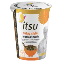 Itsu Satay style noodles & broth cup