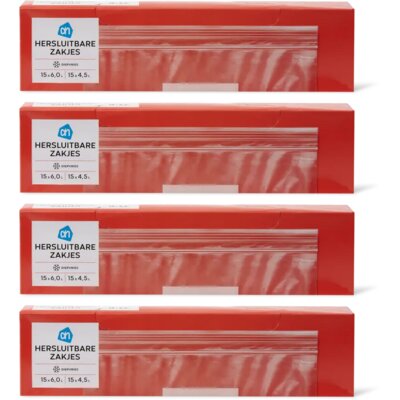 pdp-image-AH Hersluitbare zakjes 4,5 en 6 liter 4-pck