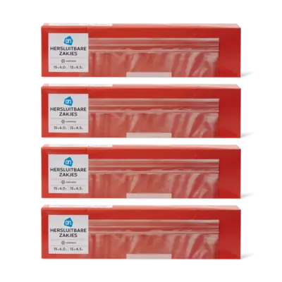 pdp-image-AH Hersluitbare zakjes 4,5 en 6 liter 4-pck
