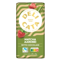 Delicata Reep matcha aardbei witte chocolade