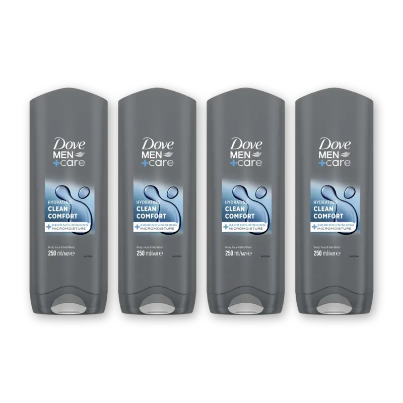 Dove Men+care clean comfort douchegel 4-pack