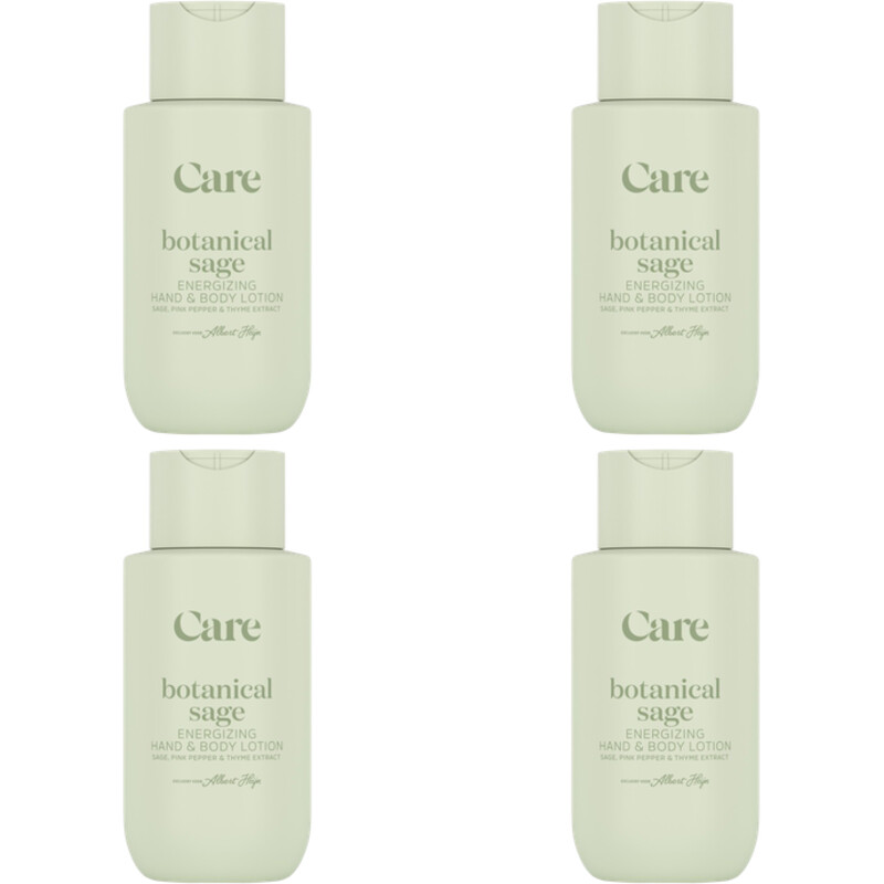Een afbeelding van Care Botanical sage hand & body lotion 4-pack