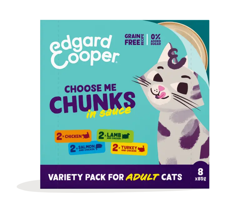 Edgard & Cooper Kies mij stukjes kip, zalm, lam, kalkoen