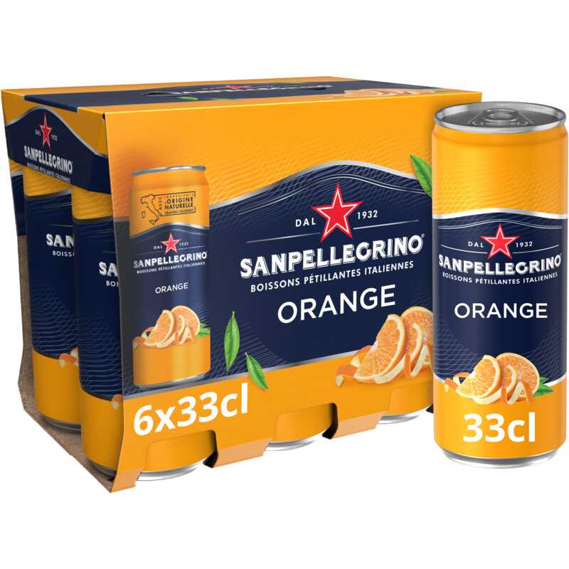 Een afbeelding van S. Pellegrino Aranciata 6-pack