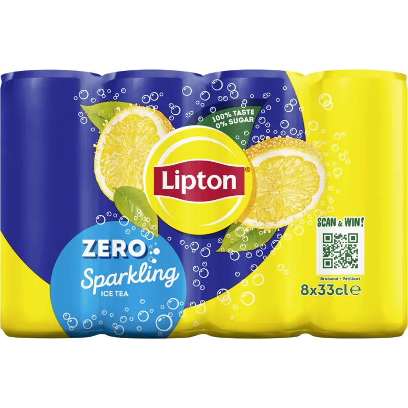 Lipton Lipton ice tea zero 8pk BEL