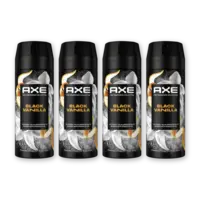 Axe Black vanilla deodorant bodyspray 4-pack