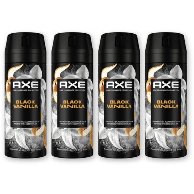 pdp-image-Axe Black vanilla deodorant bodyspray 4-pack
