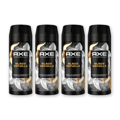 pdp-image-Axe Black vanilla deodorant bodyspray 4-pack