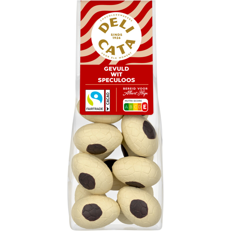 Een afbeelding van Delicata Paaseitjes gevuld wit speculoos