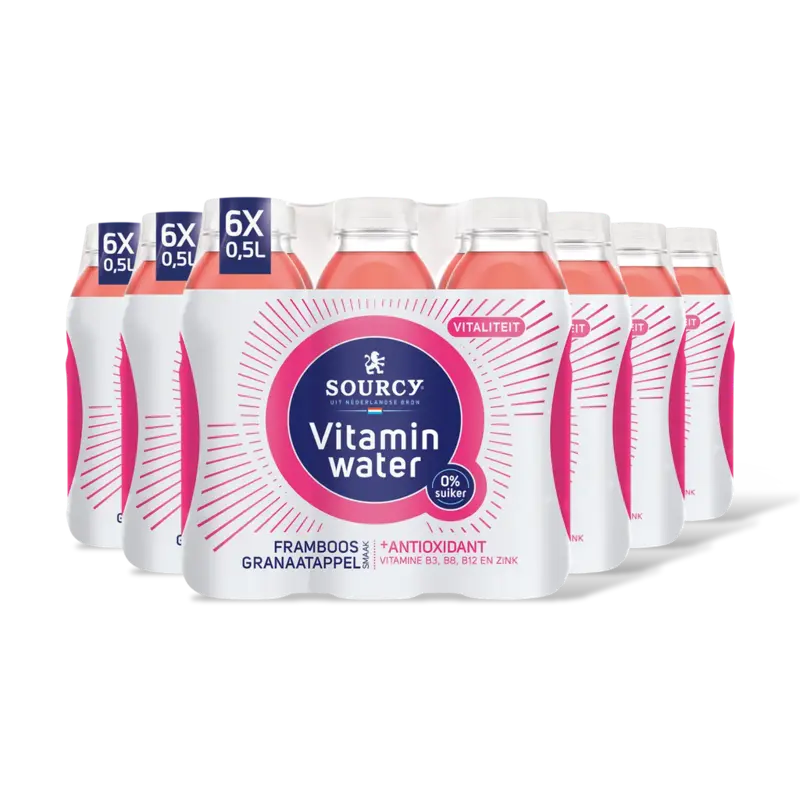 Vitaminwater framboos granaatapp 36-pack