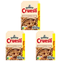 Quaker cookies & cream value pack 3-pack