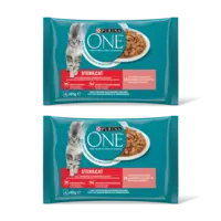 Purina ONE Sterilcat met zalm en wortels 2-pack