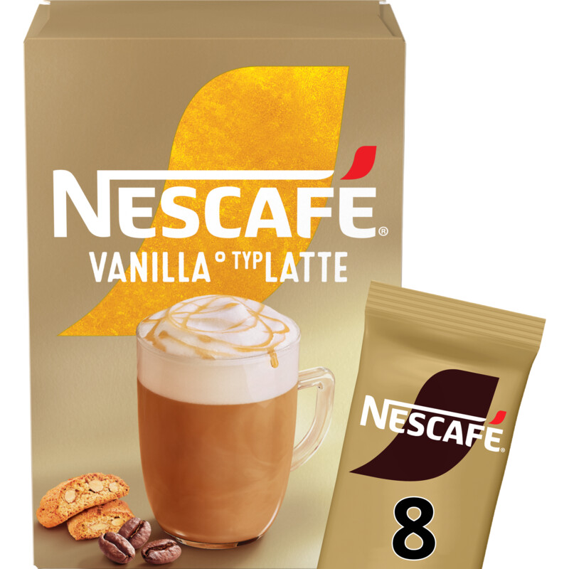 Een afbeelding van Nescafé Vanilla latte oploskoffie
