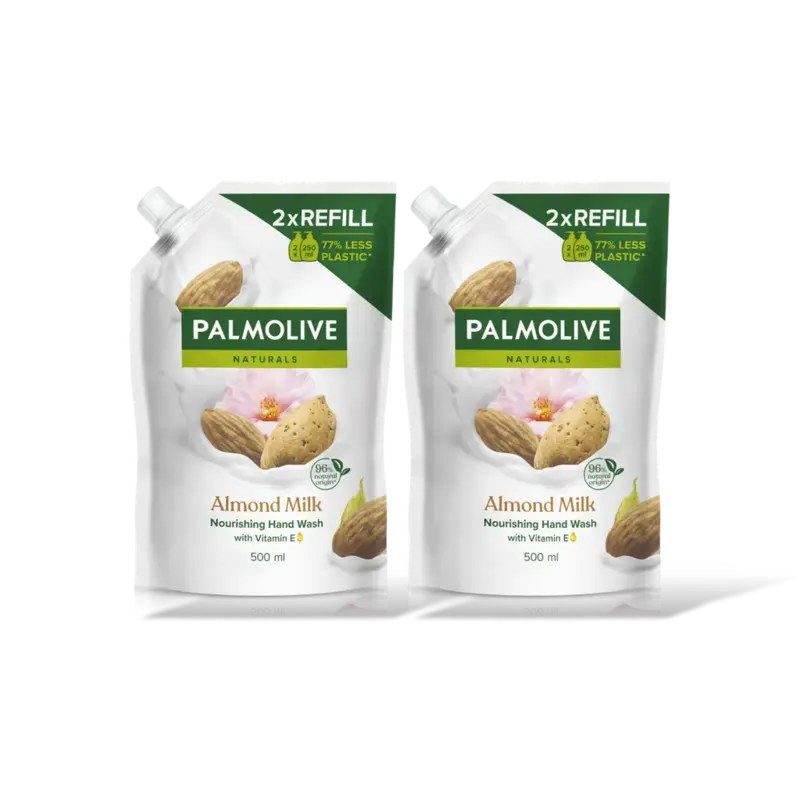 Almond en melk navulling 2-pack