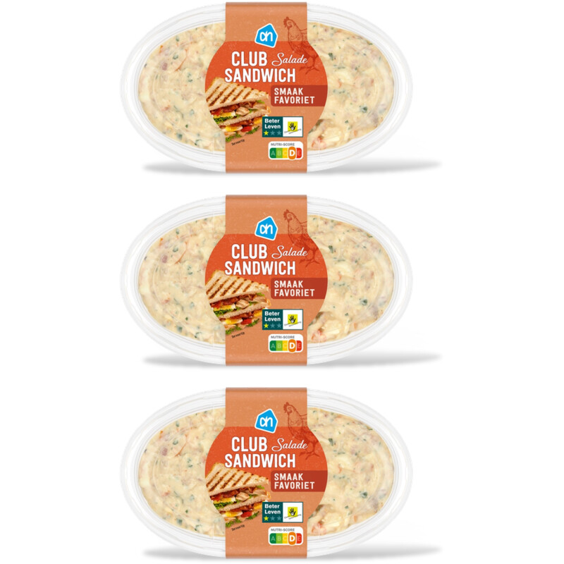 AH Club sandwich salade 3-pack