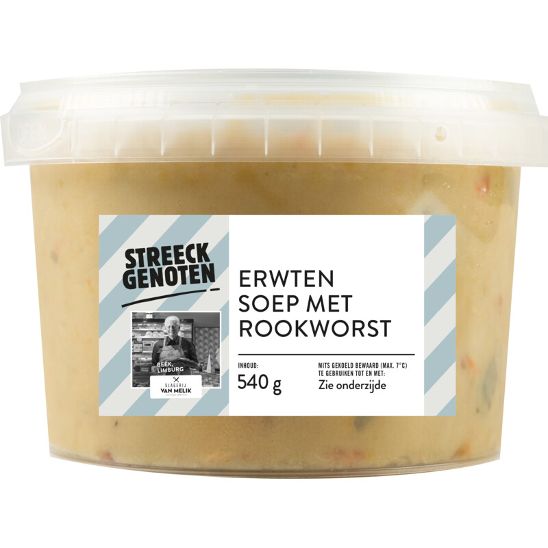 Een afbeelding van Streeckgenoten Erwtensoep met worst