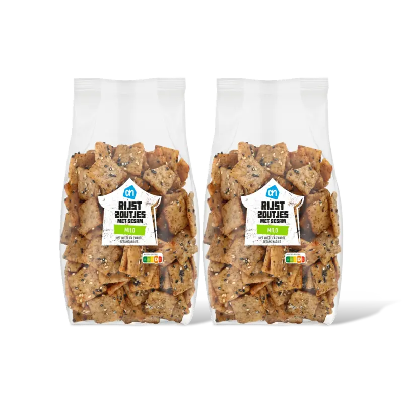 Rijstzoutjes met sesam mild 2-pack