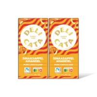 Delicata Reep pure chocola sinasappel amandel 2pk