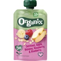 Een afbeelding van Organix Knijpfruit haver appel banaan 12m+
