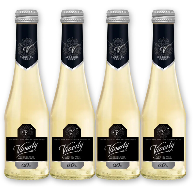 Viverty Viverty Sparkling Wit AF 4 flessen